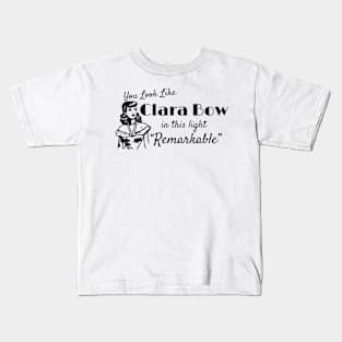 Clara Retro Black Kids T-Shirt